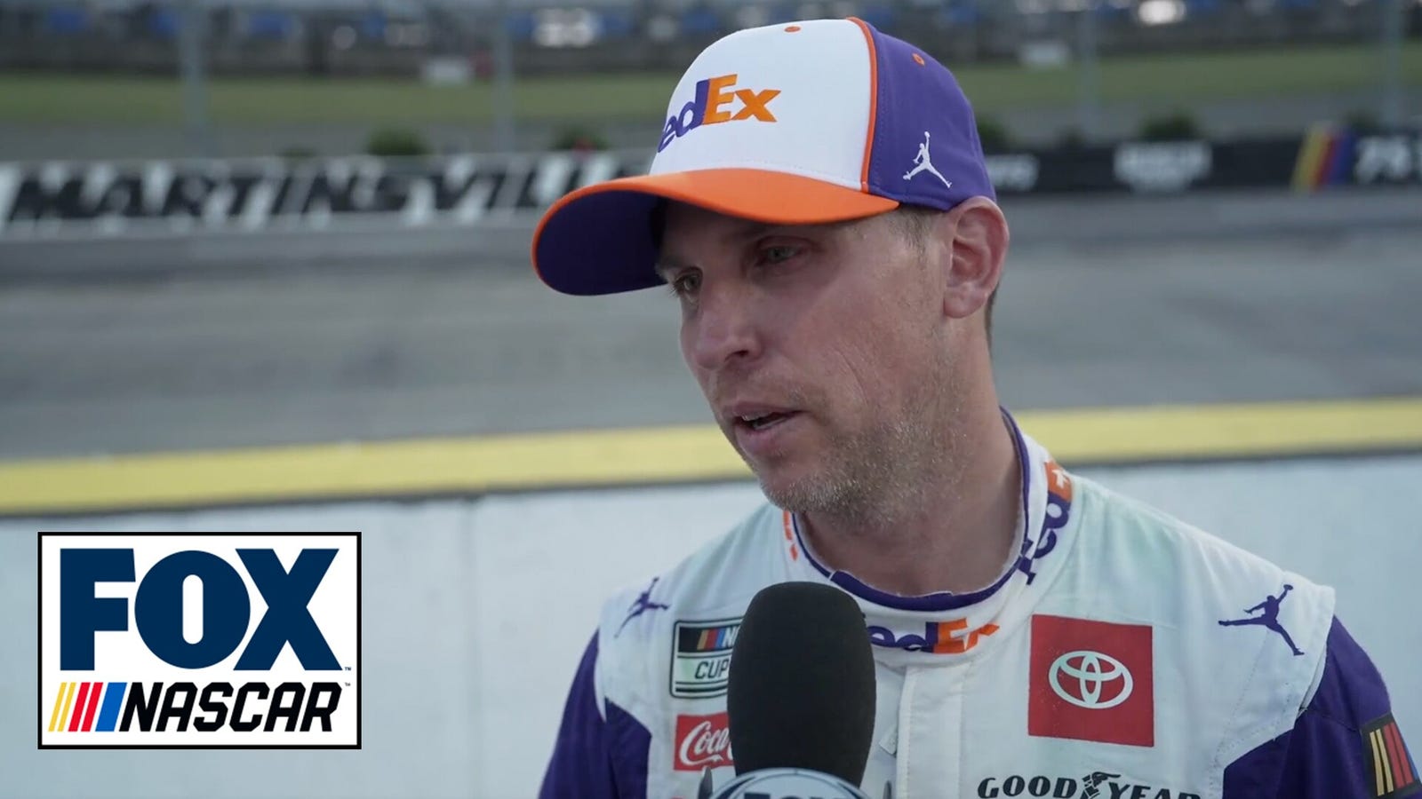 Denny Hamlin explains what was going through his mind lat at Martinsville