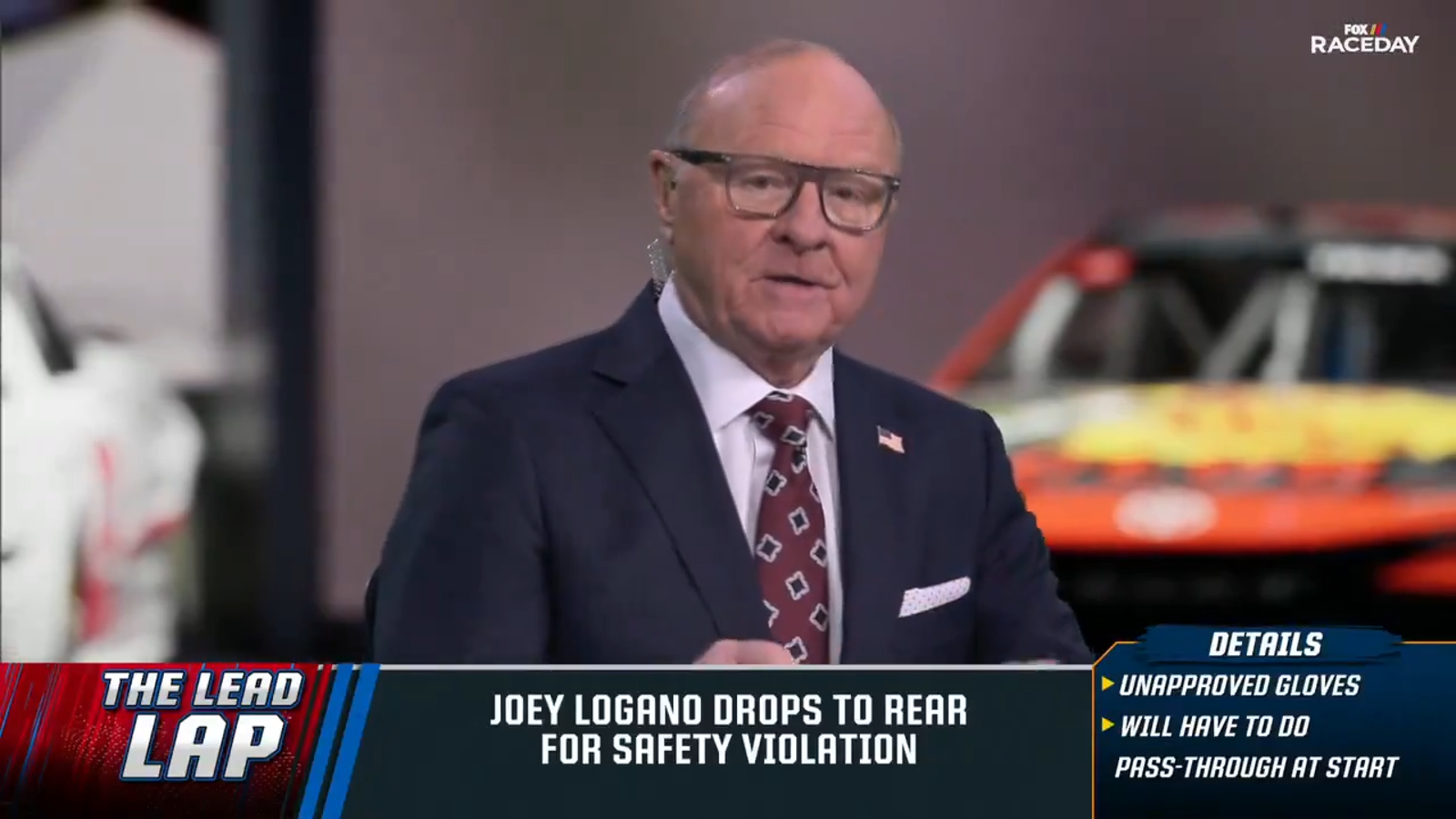 'A safety violation' - Larry McReynolds on Joey Logano's glove penalty 